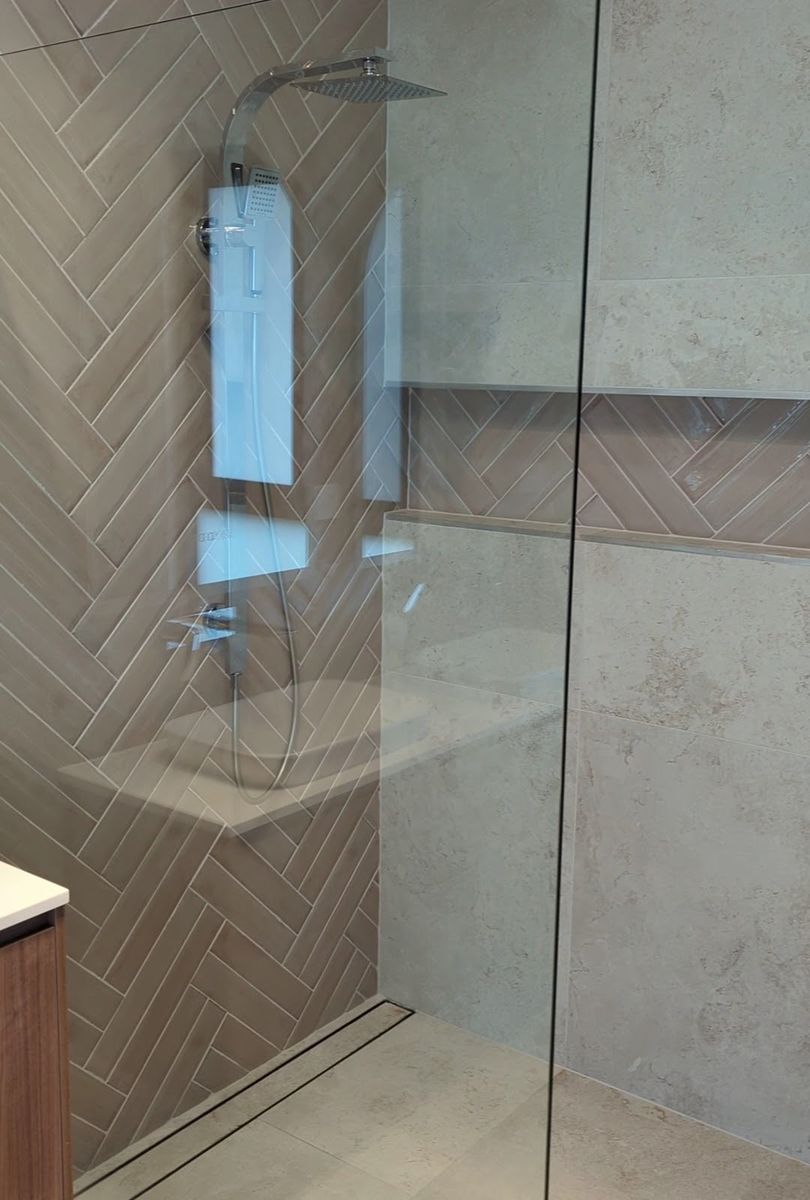 Shower and glass cleaned